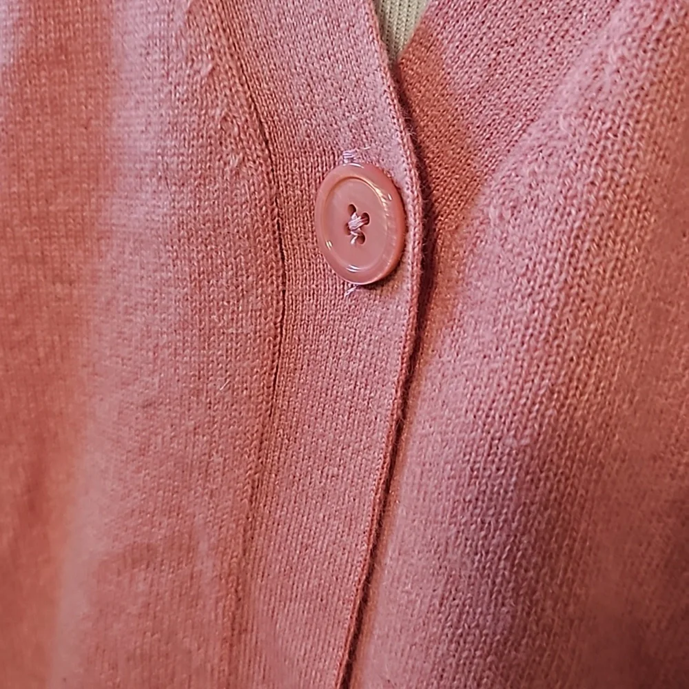Magaschoni Colorblock V-Neck Cashmere Cardigan - Picture 4 of 7